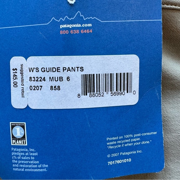 NWT Patagonia Specialist Alpine Guide Pant Size 6, Beige - Picture 5 of 15